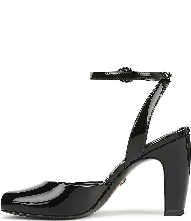 Sam Edelman Wrenna Patent Leather Peep Toe Ankle Strap Pumps