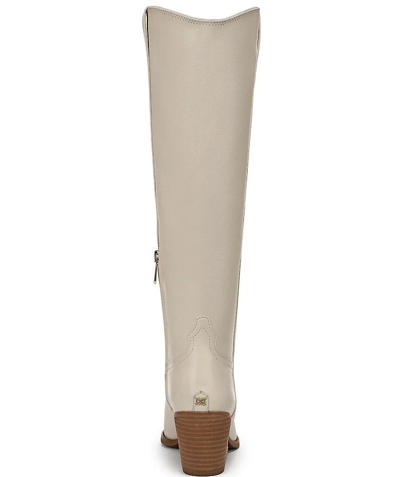 Sam Edelman Wyatt Leather Point Toe Tall Western Boots