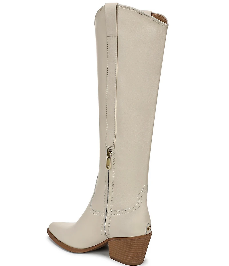 Sam Edelman Wyatt Leather Point Toe Tall Western Boots