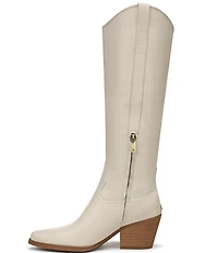 Sam Edelman Wyatt Leather Point Toe Tall Western Boots