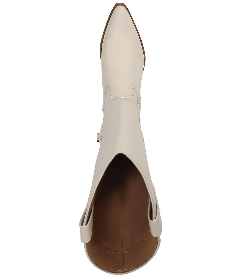 Sam Edelman Wyatt Leather Point Toe Tall Western Boots