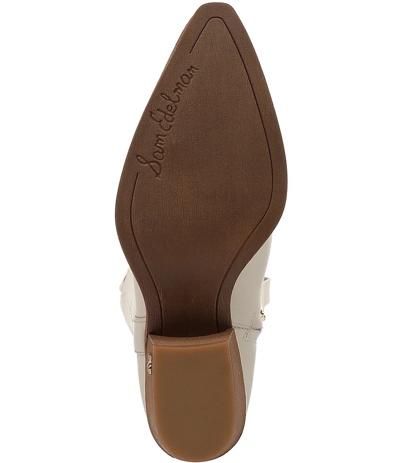 Sam Edelman Wyatt Leather Point Toe Tall Western Boots