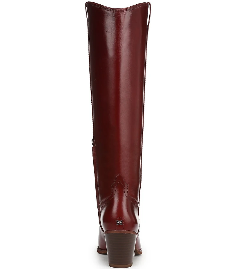 Sam Edelman Wyatt Leather Point Toe Tall Western Boots