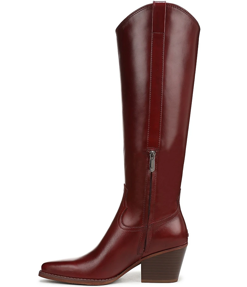 Sam Edelman Wyatt Leather Point Toe Tall Western Boots