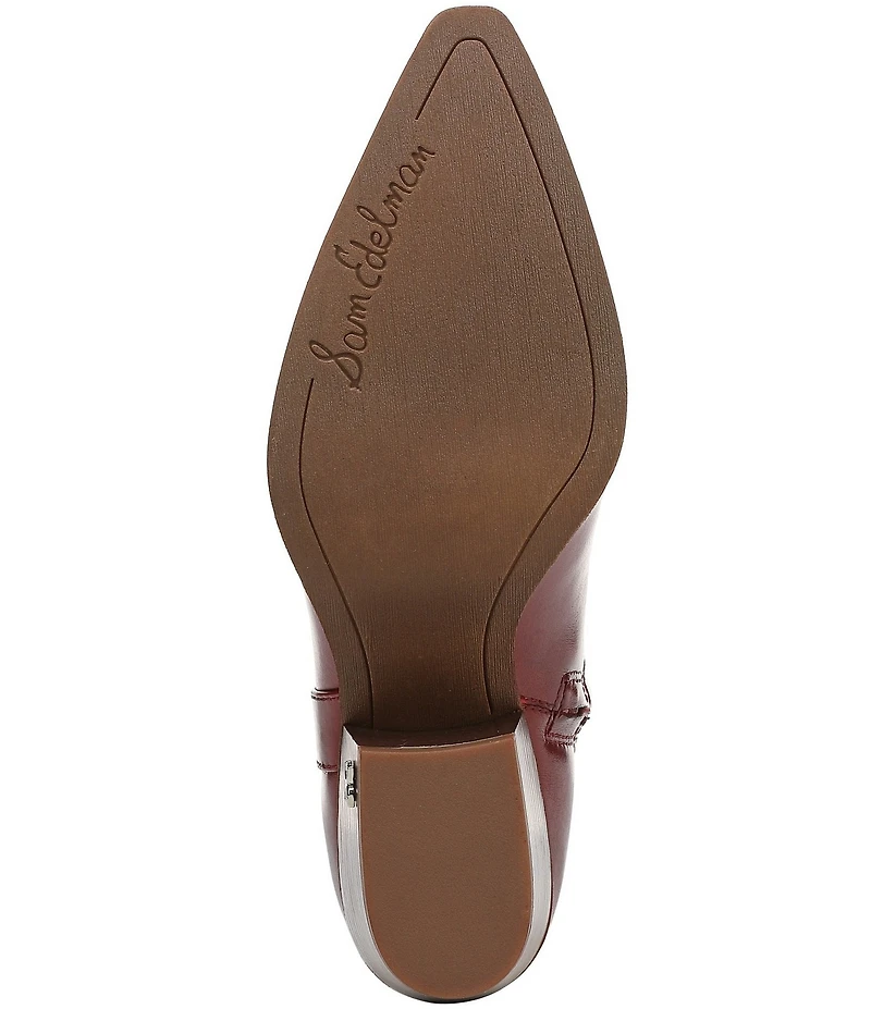 Sam Edelman Wyatt Leather Point Toe Tall Western Boots