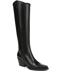 Sam Edelman Wyatt Leather Point Toe Tall Western Boots