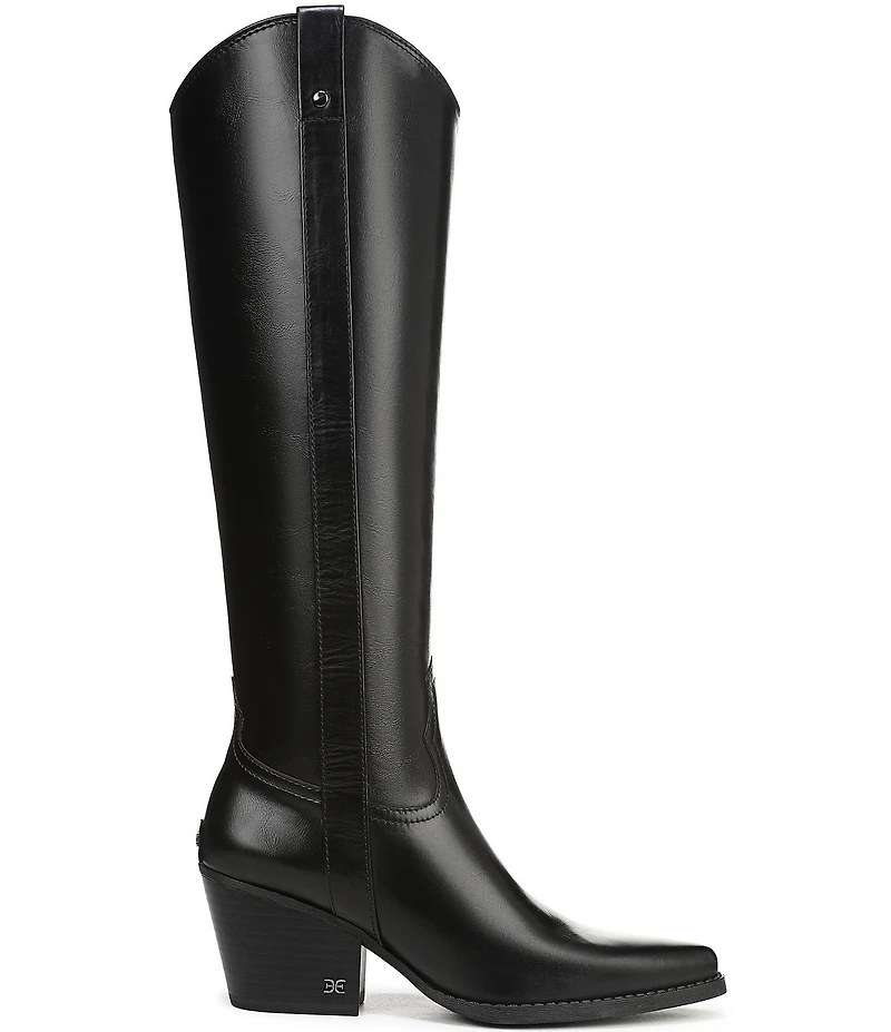 Sam Edelman Wyatt Leather Point Toe Tall Western Boots
