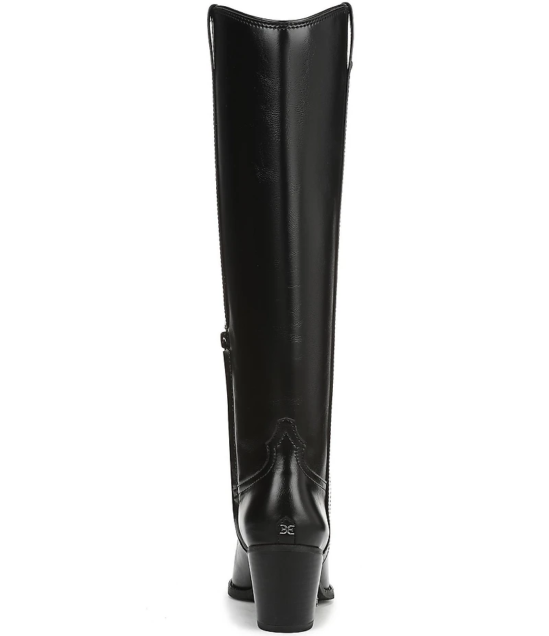 Sam Edelman Wyatt Leather Point Toe Tall Western Boots