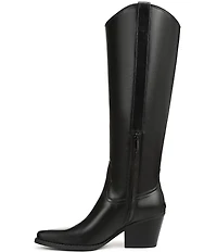 Sam Edelman Wyatt Leather Point Toe Tall Western Boots