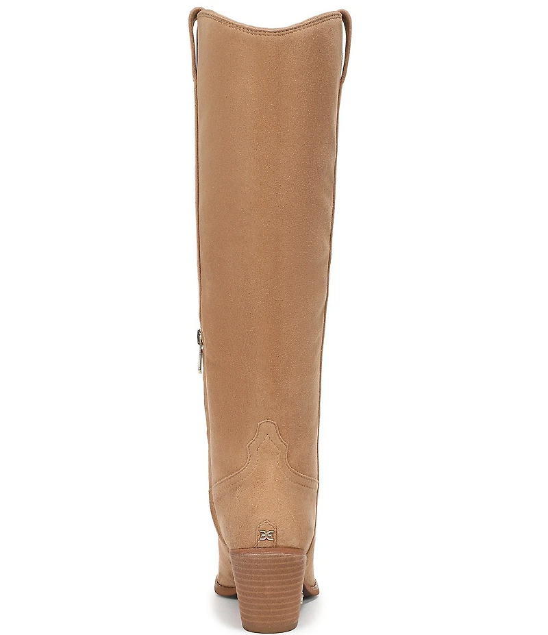 Sam Edelman Wyatt Suede Point Toe Tall Western Boots