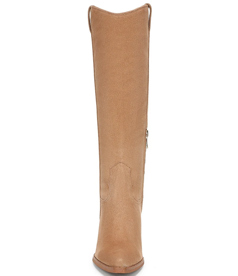 Sam Edelman Wyatt Suede Point Toe Tall Western Boots