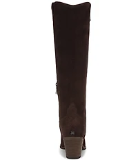 Sam Edelman Wyatt Suede Point Toe Tall Western Boots