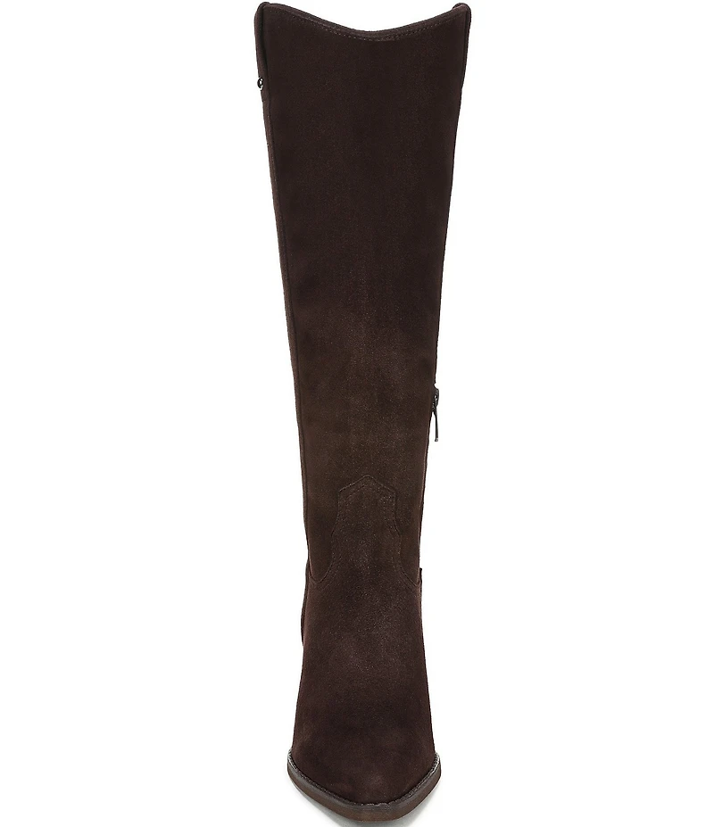 Sam Edelman Wyatt Suede Point Toe Tall Western Boots