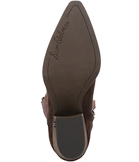 Sam Edelman Wyatt Suede Point Toe Tall Western Boots