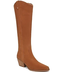 Sam Edelman Wyatt Suede Point Toe Tall Western Boots