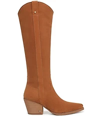 Sam Edelman Wyatt Suede Point Toe Tall Western Boots