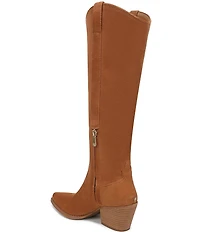 Sam Edelman Wyatt Suede Point Toe Tall Western Boots