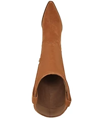 Sam Edelman Wyatt Suede Point Toe Tall Western Boots