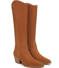 Sam Edelman Wyatt Suede Point Toe Tall Western Boots