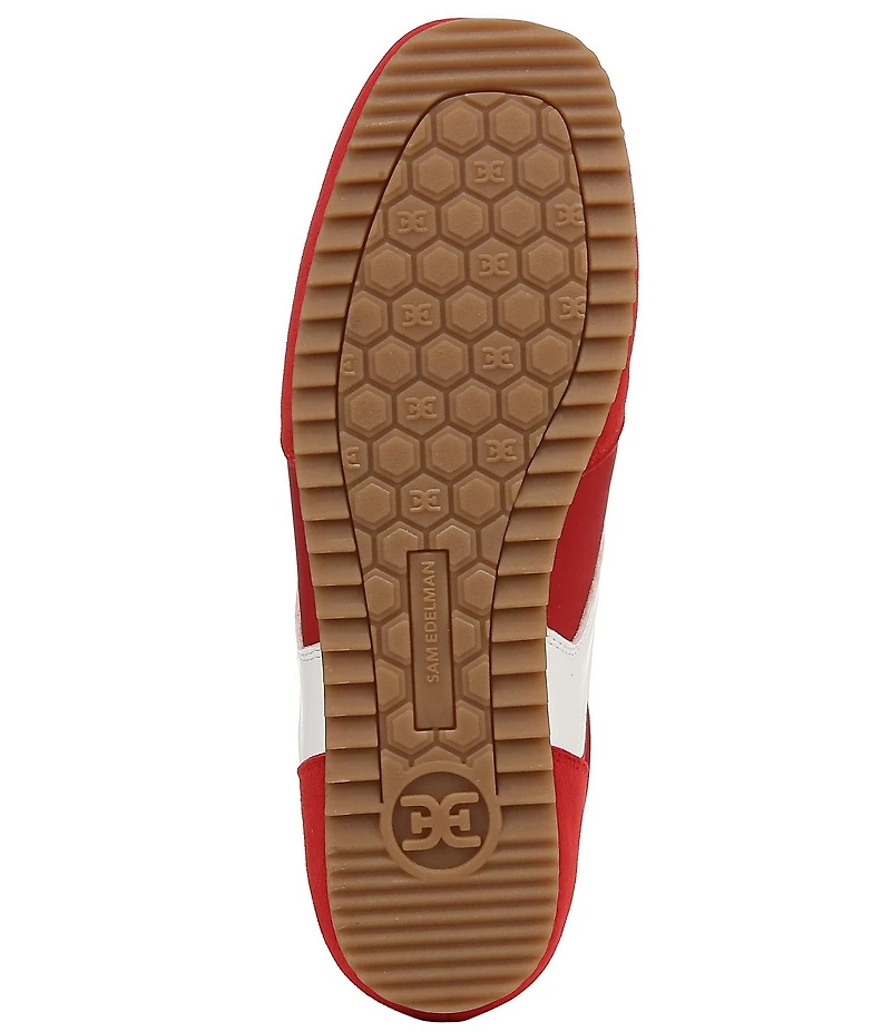 Sam Edelman Zaria Suede and Nylon Lace Up Sneakers