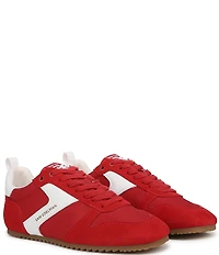 Sam Edelman Zaria Suede and Nylon Lace Up Sneakers