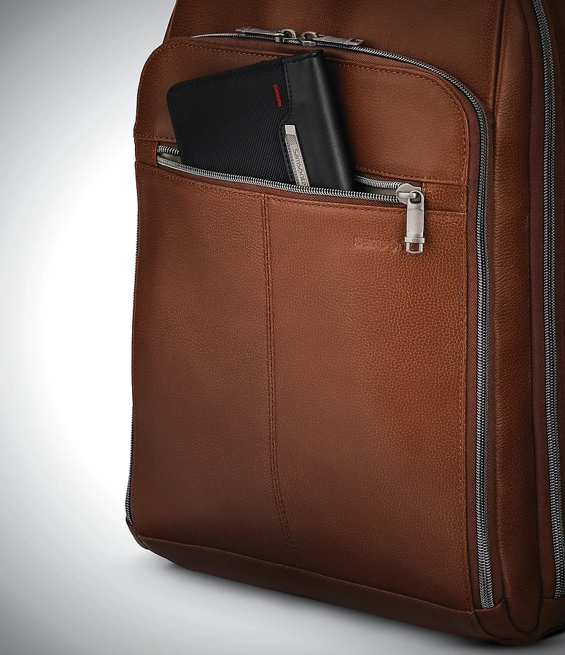 Samsonite Classic Deluxe Leather Backpack
