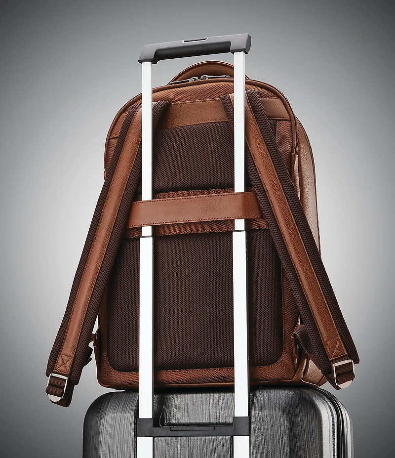 Samsonite Classic Deluxe Leather Backpack