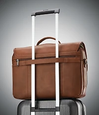 Samsonite Classic Leather Flapover Briefcase
