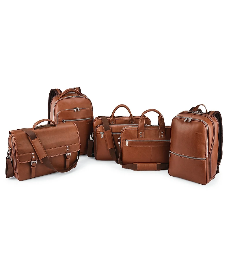 Samsonite Classic Leather Flapover Briefcase