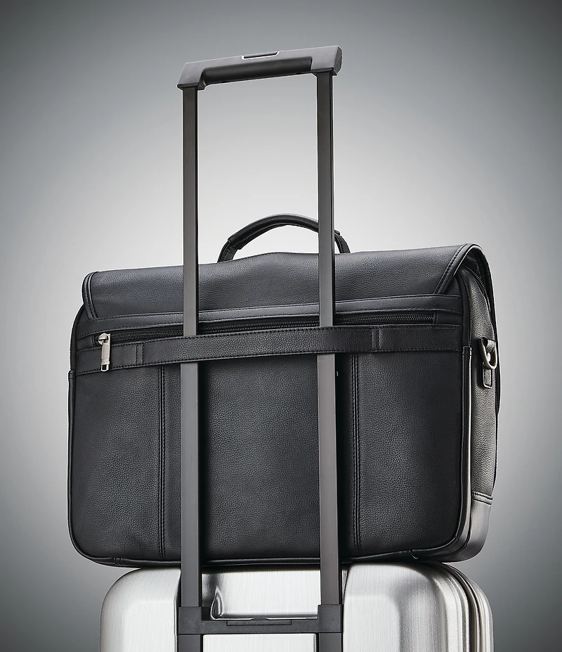 Samsonite Classic Leather Flapover Briefcase