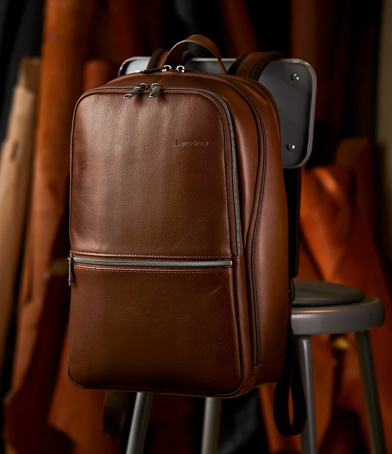 Samsonite Classic Leather Slim Backpack
