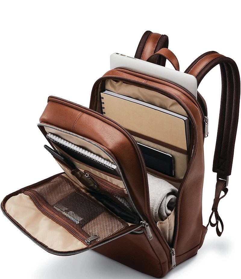 Samsonite Classic Leather Slim Backpack