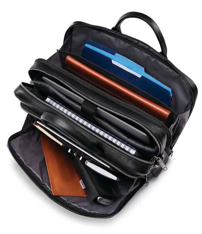 Samsonite Classic Leather Toploader Brief Case