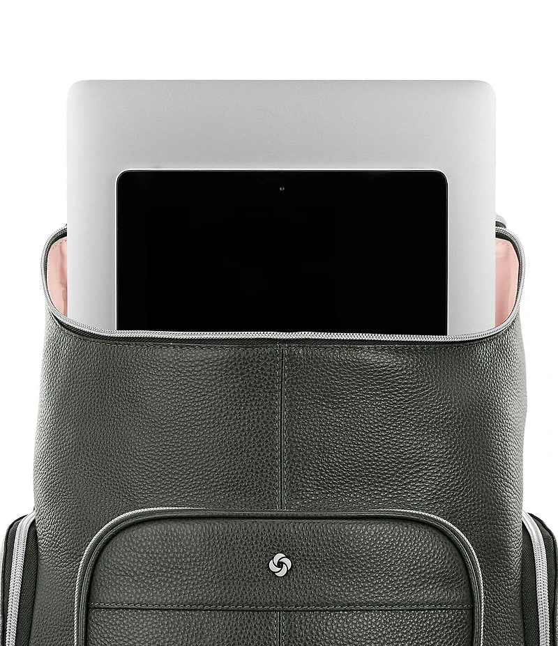 Samsonite Mobile Solution 2 Leather Deluxe Backpack