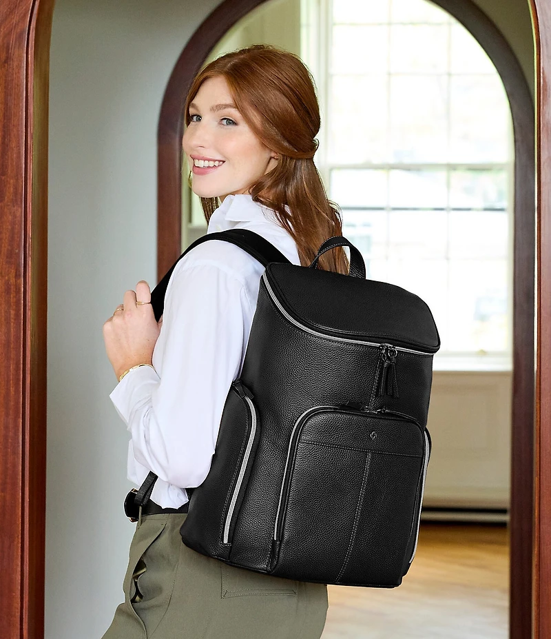 Samsonite Mobile Solution 2 Leather Deluxe Backpack