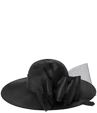 San Diego Hat Company Round Crown Organza Bow Dress Hat