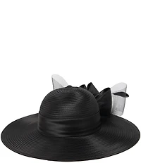 San Diego Hat Company Round Crown Organza Bow Dress Hat
