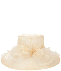 San Diego Hat Company Organza Bow Mesh Dress Hat