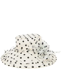 San Diego Hat Company Polka Dot Rosette Dress Hat