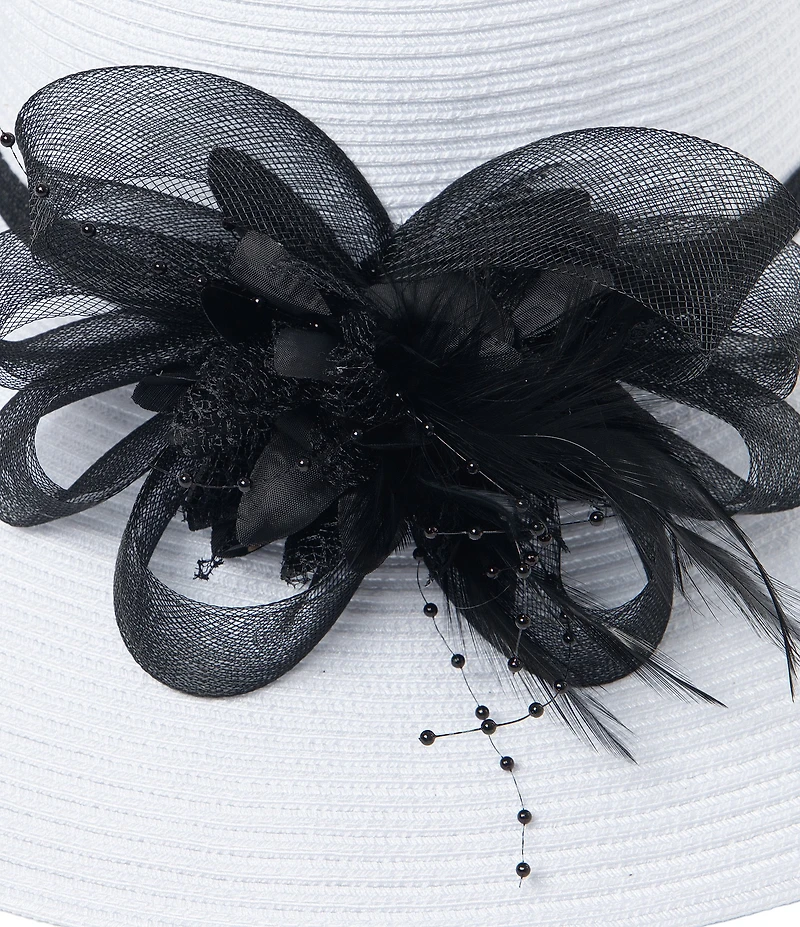 San Diego Hat Company Floral Organza Dress Hat