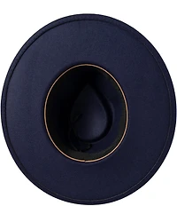 San Diego Hat Company Gold Chained Flat Brim Fedora Hat