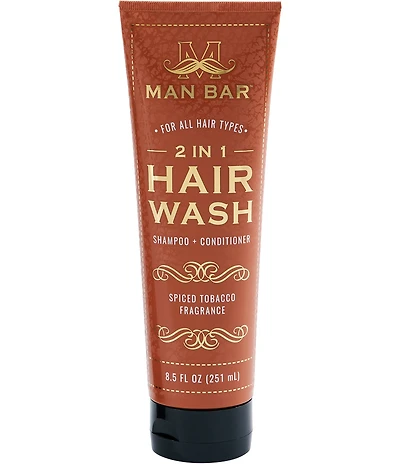 San Francisco Soap Company Man Bar 2 in 1 Hair Wash Spiced Tobacco