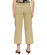 Sanctuary Area Tencel Twill Wide Leg Cropped Cargo Pants