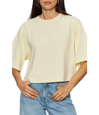 Sanctuary Belle Crew Neck Short Sleeve Carded Cotton Tee