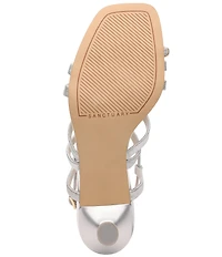 Sanctuary Beyond Leather Toe Ring Hardware Slingback Dress Sandals