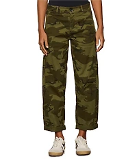 Sanctuary Boyfriend Cruiser Camo Print Standard Rise Straight Barrel Leg Pants