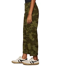Sanctuary Boyfriend Cruiser Camo Print Standard Rise Straight Barrel Leg Pants