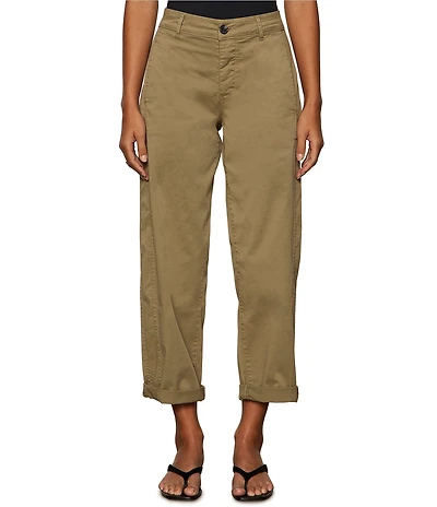 Sanctuary Boyfriend Cruiser Standard Rise Barrel Leg Twill Pants