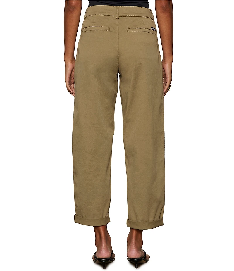 Sanctuary Boyfriend Cruiser Standard Rise Barrel Leg Twill Pants