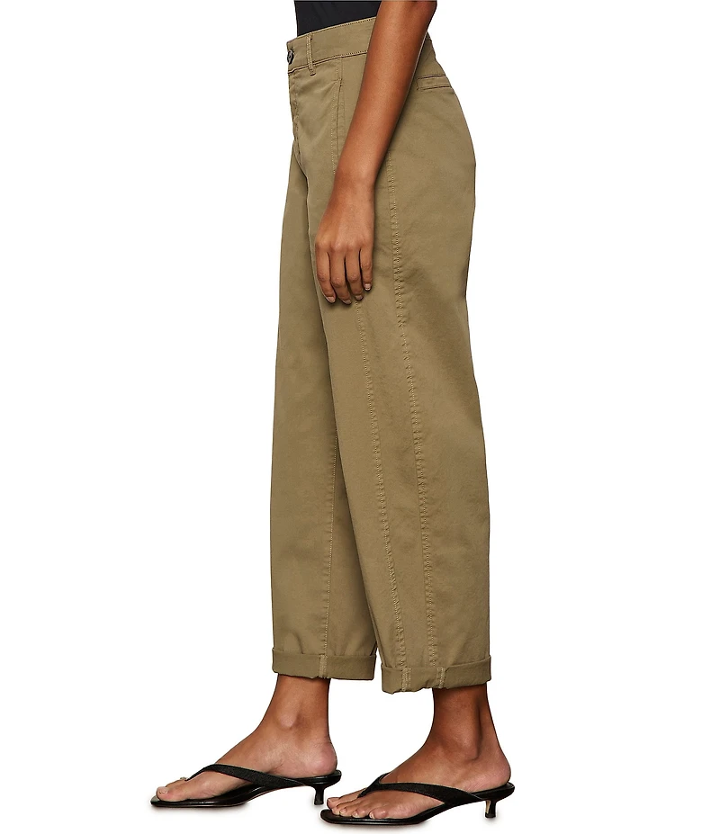 Sanctuary Boyfriend Cruiser Standard Rise Barrel Leg Twill Pants